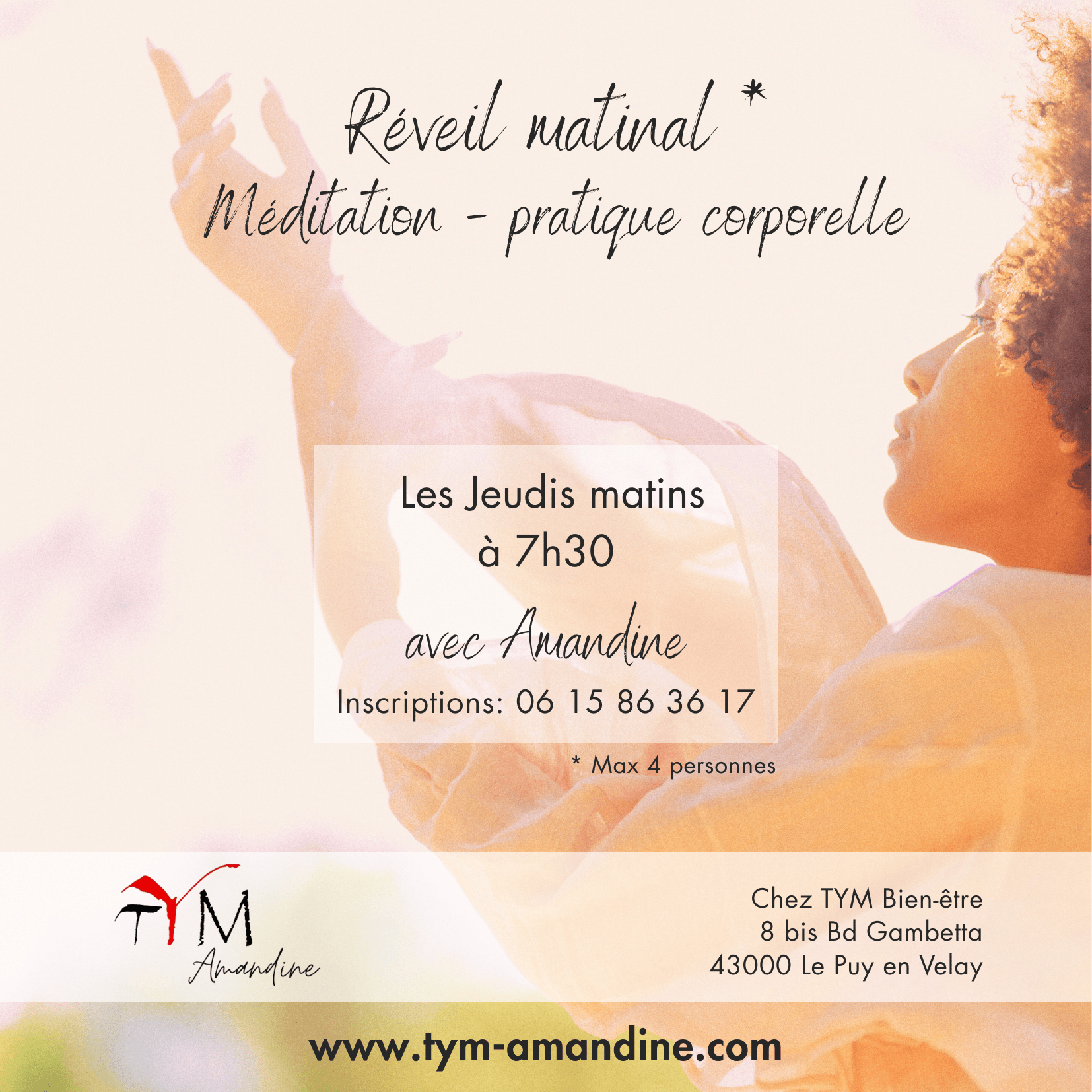 Réveil matinal avec Amandine